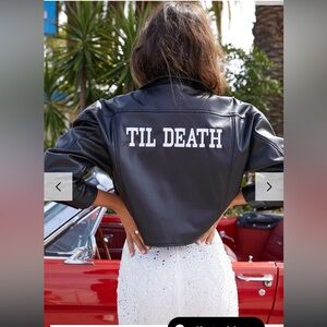 12th Tribe Black Leather Jacket